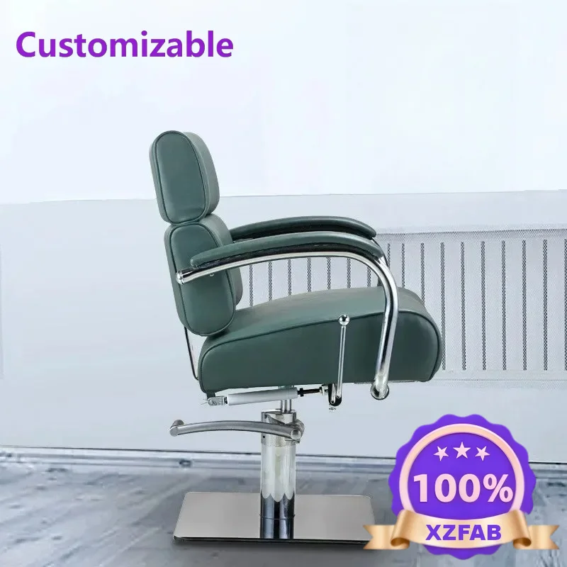 Factory Direct 2026 Modern barber chair, special barber chair for hair salon, rotating and reclining stainless steel perm, dyein