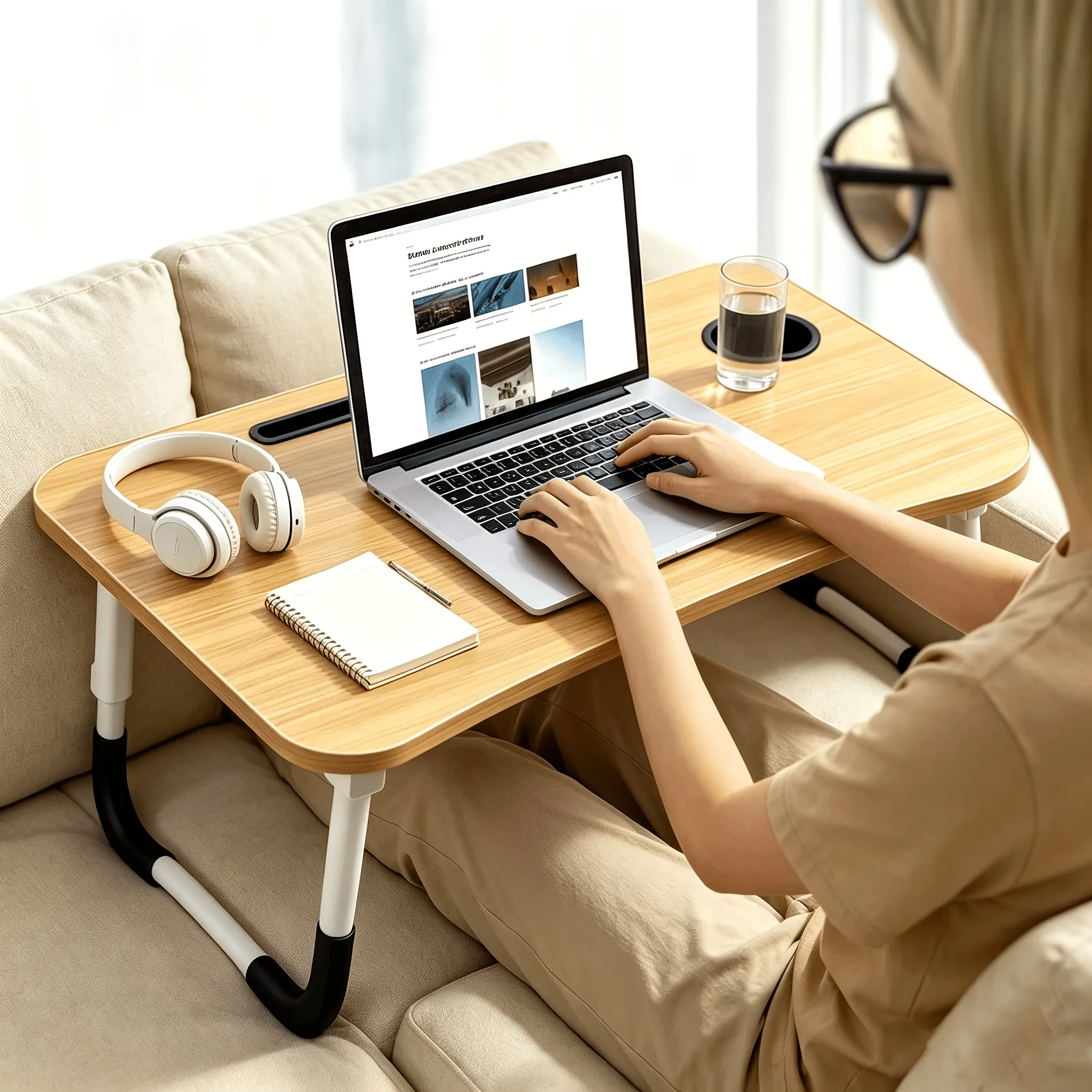 Adjustable Adjustable Height Laptop Desk with Storage Rack, Bedside Computer Desk, Multi-Layer C-Shaped Side Table, Suitable for Gaming, Work, Reading Bedroom, Sofa, Home Office, Office Desk, Computer Workstation, C-Shaped Sofa Side Table. - Aliexpress Deal