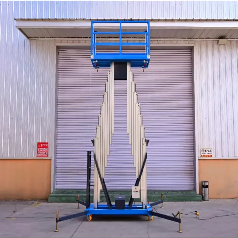 High-end 5m 8m 12m personal telescopic ladder sloop electric lift aluminum alloy manned lift 10m