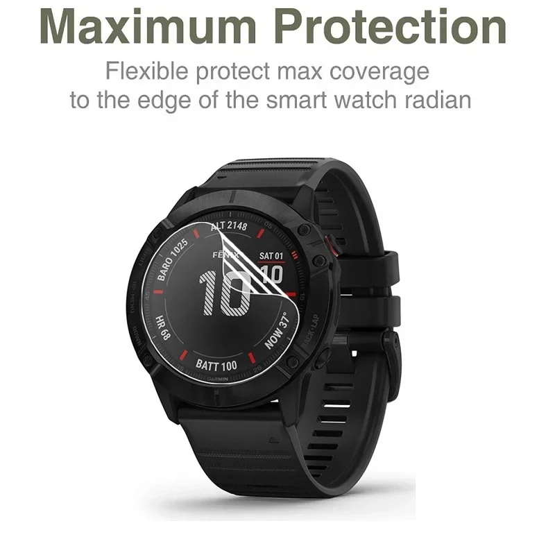ฟิล์มไฮโดรเจลป้องกันบน Garmin Fenix 7X 7S 7 6X 6S 6Pro Fenix 5X 5S 5plus อุปกรณ์ป้องกันหน้าจอแบบฟอยล์