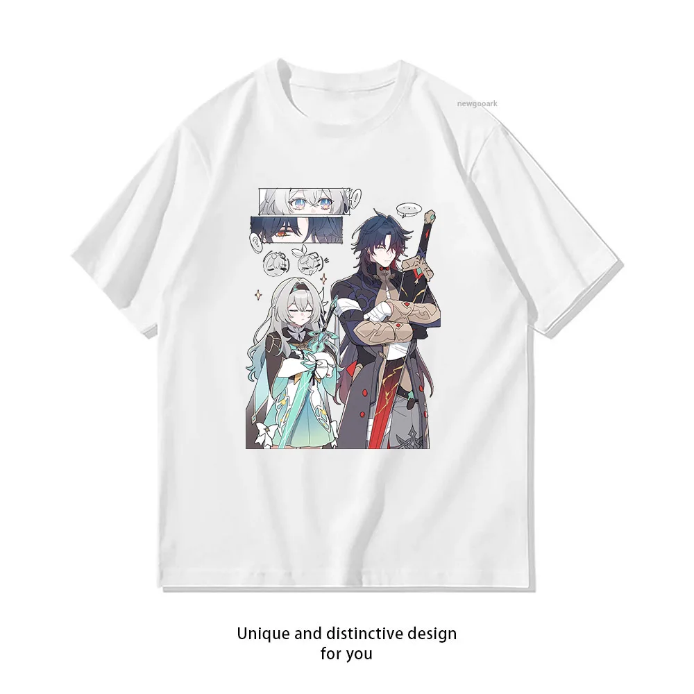 Stellaron Hunters Firefly Blade Honkai Star Rail Shirt Summer Woman Man Casual Breathable Printed T-shirt O-neck S-3XL Tops