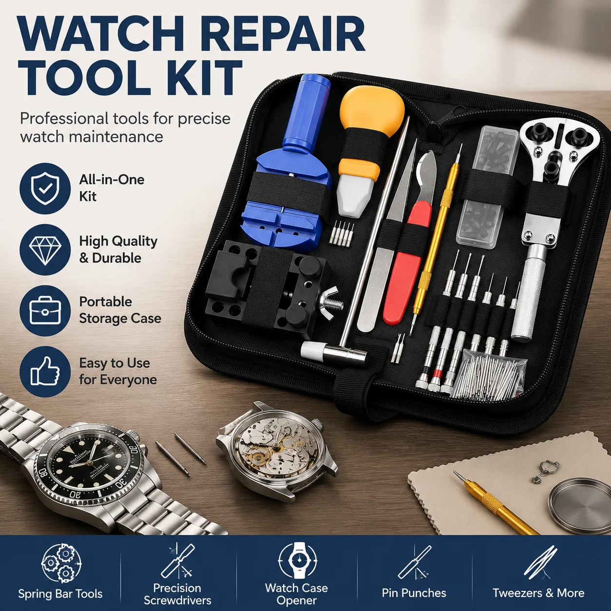Jewelry Watches Brands - 147pcs Watch Repair Tools Kit Watchmaker