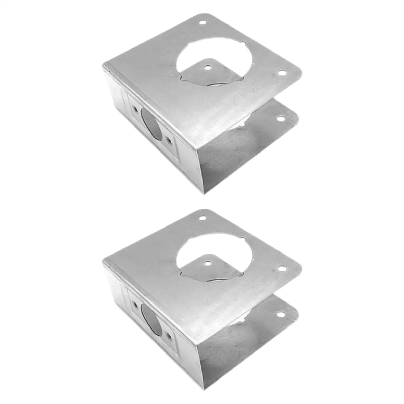 Lock and Door Reinforcer Plate Silvery Stainless Steel for Garden Gate Latch and Sectional Door Protection