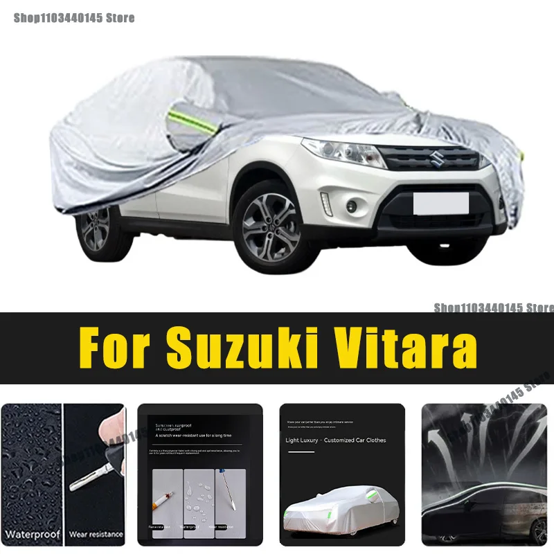 

Full Car Covers Outdoor Sun UV Protection Dust Rain Snow Oxford cover Protective For Suzuki Vitara Accessories car umbrella