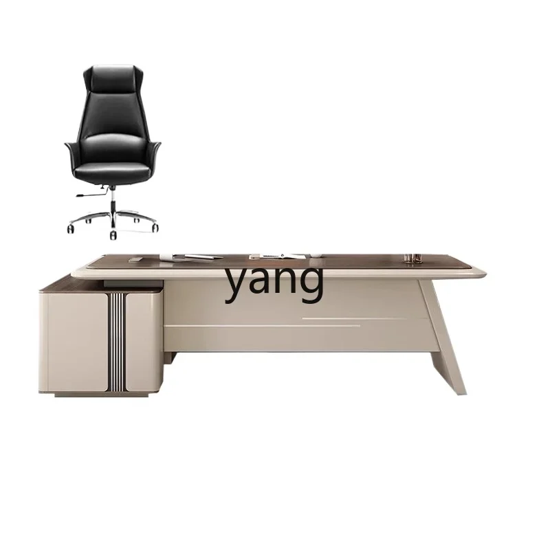 LMM light luxury boss table and chair combination simple modern office atmosphere table