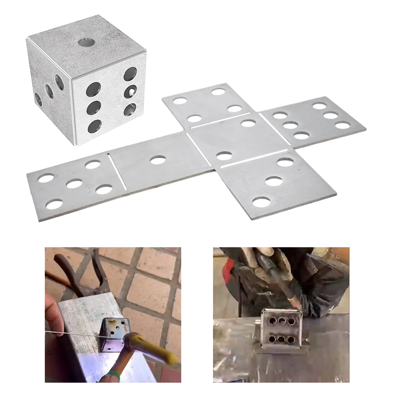 Welding Practice Board For MIG TIG Coupons Creative Project Square Welding Coupons Welding Practice Kit Welding Training