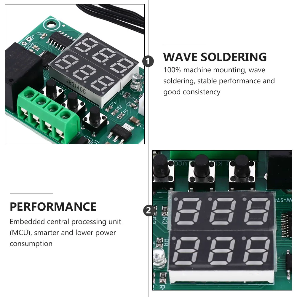 

2 PCS Thermostat Digital Controller High Precision Module Temperature Board Power Material Electronic