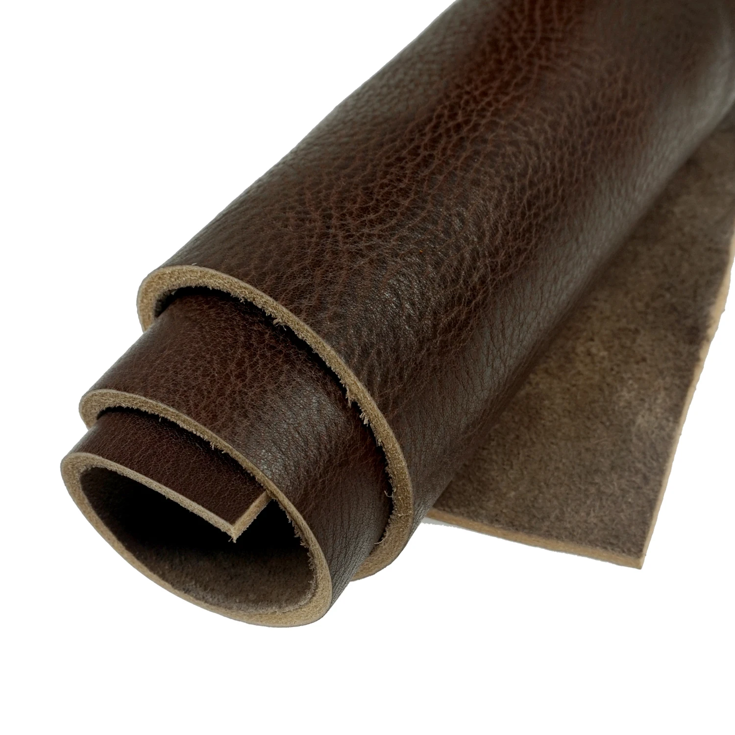 4.0-4.5mm Thick Genuine Leather Cow Pieces Leathercraft Brown Leather for Sewing ,Workshop