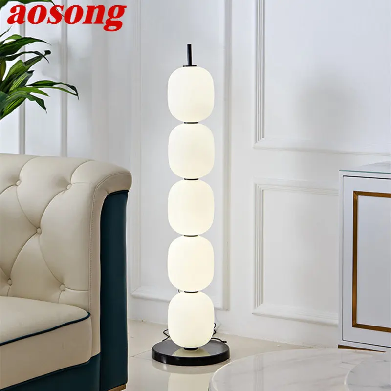 

AOSONG Nordic Floor Lamp LED Modern Fashion Creative Tomatoes on Sticks Standing Lights for Home Living Room Sofa Bedroom