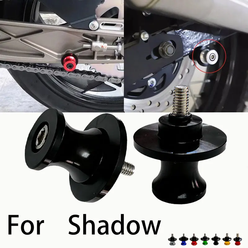 MOTO For Honda Shadow VT400 VT600 VT750 VT1100 C2 VT 400 600 750 1100 ACE Aluminum  Swingarm Slider Spools Screws