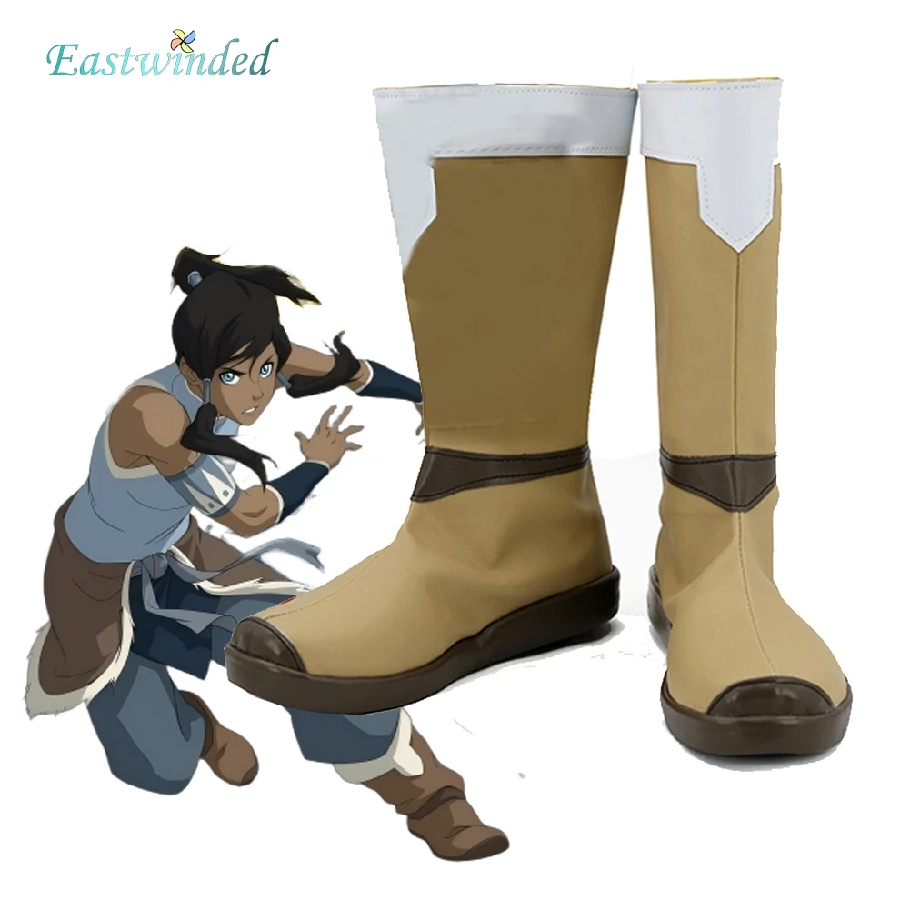 

Cartoon Avatar Last Cosplay Airbender Boots Korra Roleplay Women Shoes Costume Props Halloween Carnival Party Disguise Dress Up