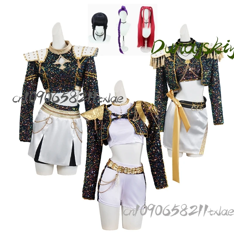 bambini-ragazze-kpop-anime-demone-rumi-zoey-mira-cosplay-costume-fantasia-travestimento-rumi-zoey-mira-gioco-di-ruolo-vestito-di-carnevale-di-halloween