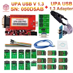 Programador SN:050D5A5B V1.3 UPA-USB con adaptador Eeprom Clip SOP8 SOIC8 para Windows 10 64 bits con funciones NEC sintonización de chips ECU