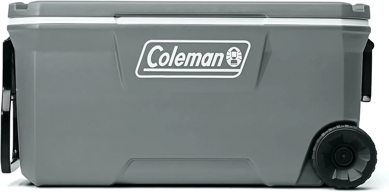 

Coleman 316 Series Insulated Portable Cooler with Heavy Duty Wheels, Leak-Proof Wheeled Cooler with 100+ Can Capacity