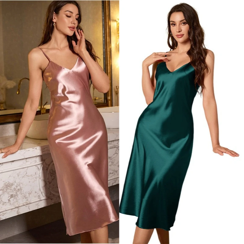 

Комплект женского кружевного халата из 2 предметов, ажурное длинное кимоно, халат, пикантное интимное белье, весенняя одежда для сна с V-образным вырезом, домашняя одежда