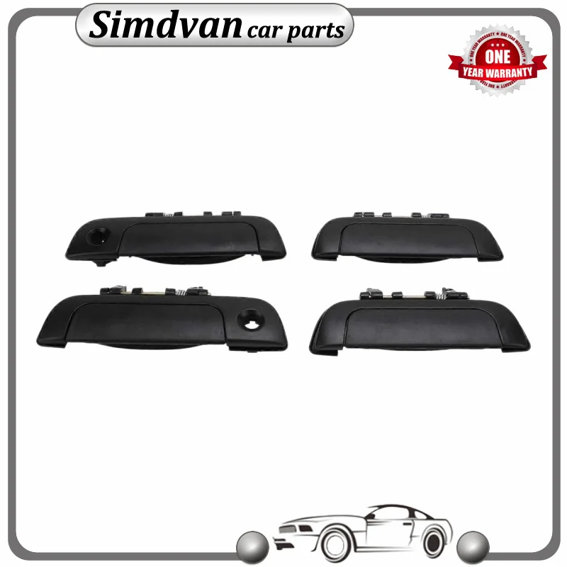 4x Poignées de porte extérieures avant arrière gauche droite 82810-60G00 82820-60G00 82830-60G00 82840-60G00 pour Suzuki Baleno Esteem 95-01