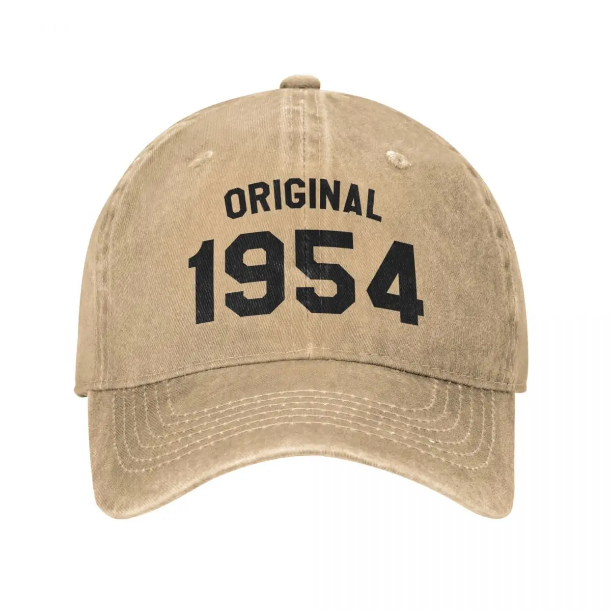 Original 1954 Denim Baseball Cap 70 years old Birthday Gift Men Adult Design Trucker Hat Casual Hiking Fishing Snapback Cap