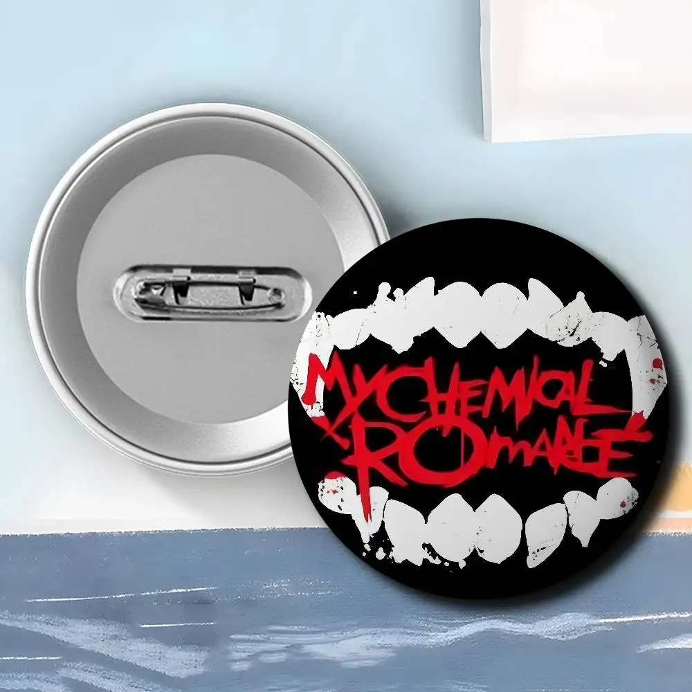 My Chemical Romance Band Badges Round Exquisite Badge Brooches Creative Pins For Clothes Hat Backpack Gift Accessories
