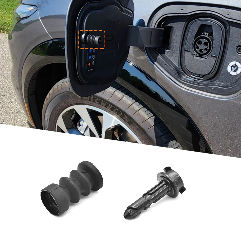 Car Charging Port Cap Cover Lock Latch Snap Spring Rebound Buffer Buckle Pin For Ford Mustang Mach-E 2021-2025 Car Accessories