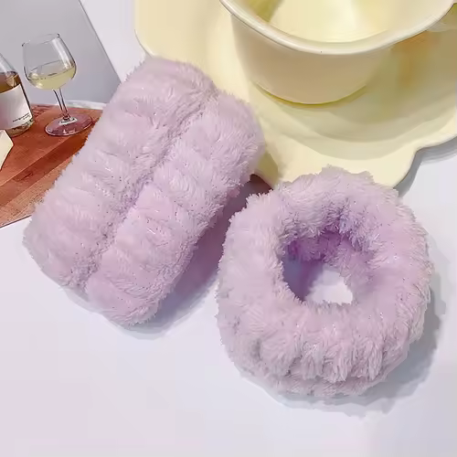 Wrist Washband Microfiber Wrist Wash Towel Band Wristband Scrunchies for Wash Face Absorbent Wrist Sweatband for Women Headband - Image 9