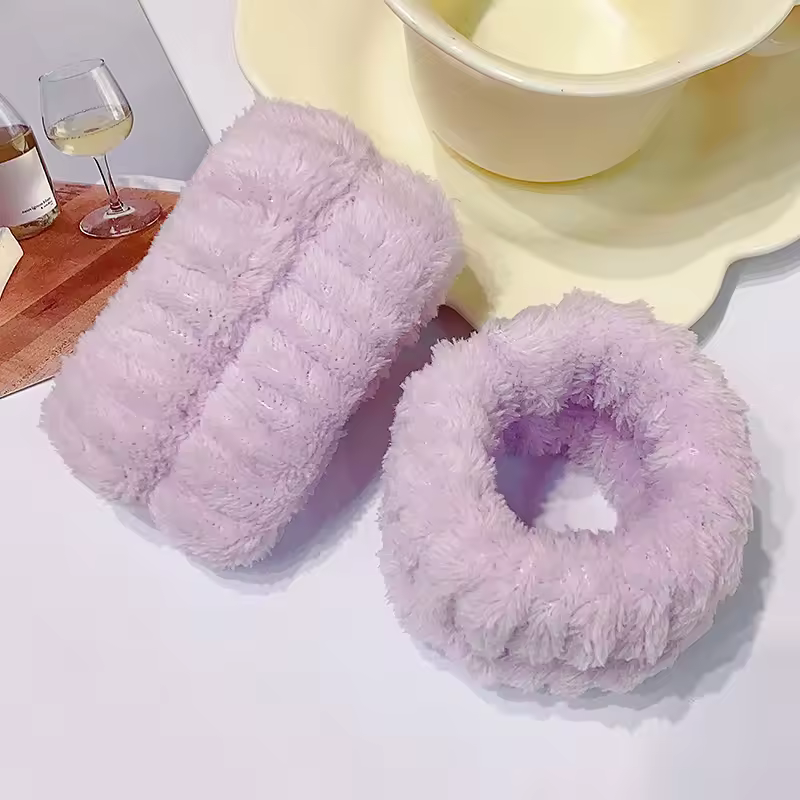 Wrist Washband Microfiber Wrist Wash Towel Band Wristband Scrunchies for Wash Face Absorbent Wrist Sweatband for Women Headband - Image 9