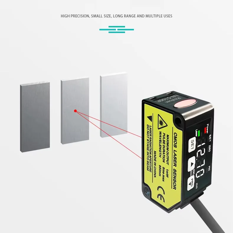 2026 LERUAN CMOS Laser Displacement Sensor, 10μm Precision, CMOS Technology, IP67 Protection