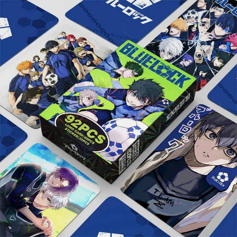 92-pcs-set-anime-bloqueio-azul-personalidade-photocards-adesivos-sae-itoshi-meguru-bachira-seishiro-nagi-moda-cartoes-postais-lomos-decalques