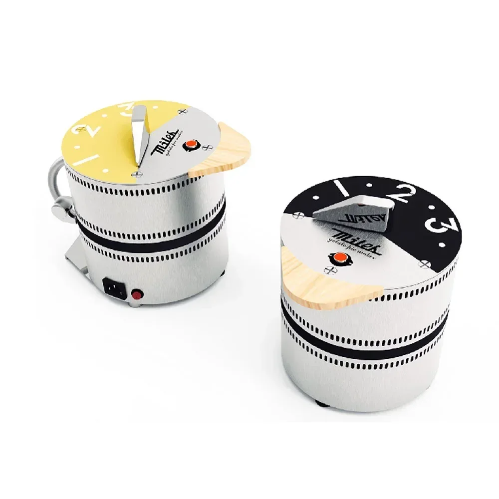 

Commercial Ufo Burger Maker Machine Ice Cream Hamburger Press Sandwich Machine With Handle Buckle For Snack Machine
