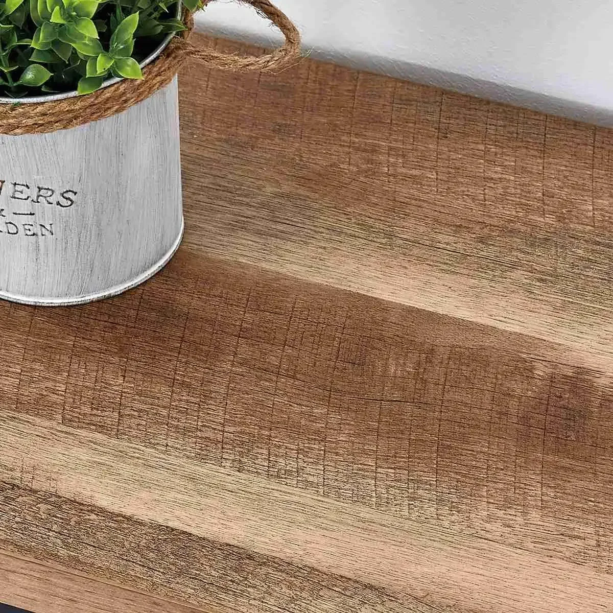 Rustic 6 Cube Storage Organizer Shelf, Wood and Metal Cubby Bookcase, Industrial 4 Tier Cube Bookshelf (Rustic Oak)