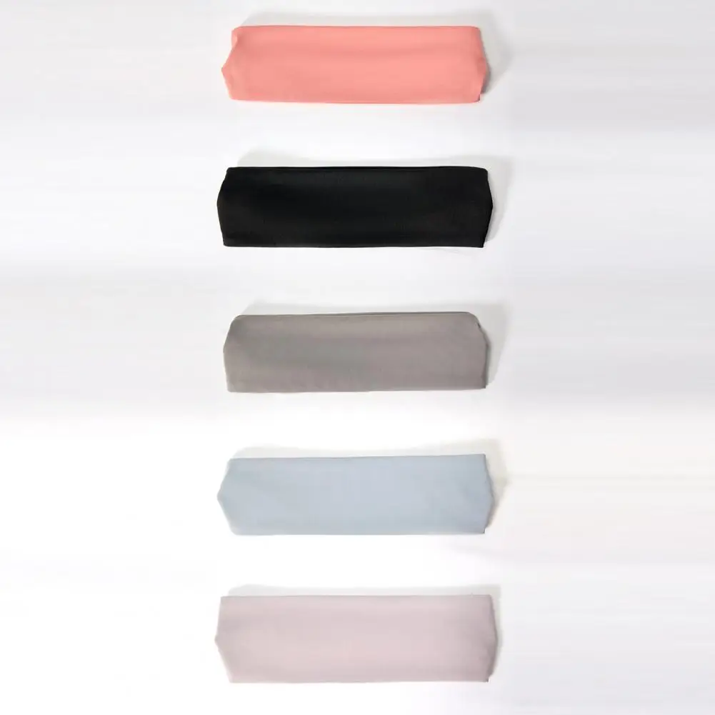 Breathable Stretch Sports Sweatband Anti-Slip Moisture Wicking Headband for Basketball Fitness Yoga