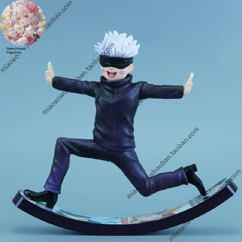 

Generic Satoru Gojo Rocking Figure Jujutsu Kaisen Anime GK Collectible Figurine Funny Chibi Desktop Home Decor For Anime Fans