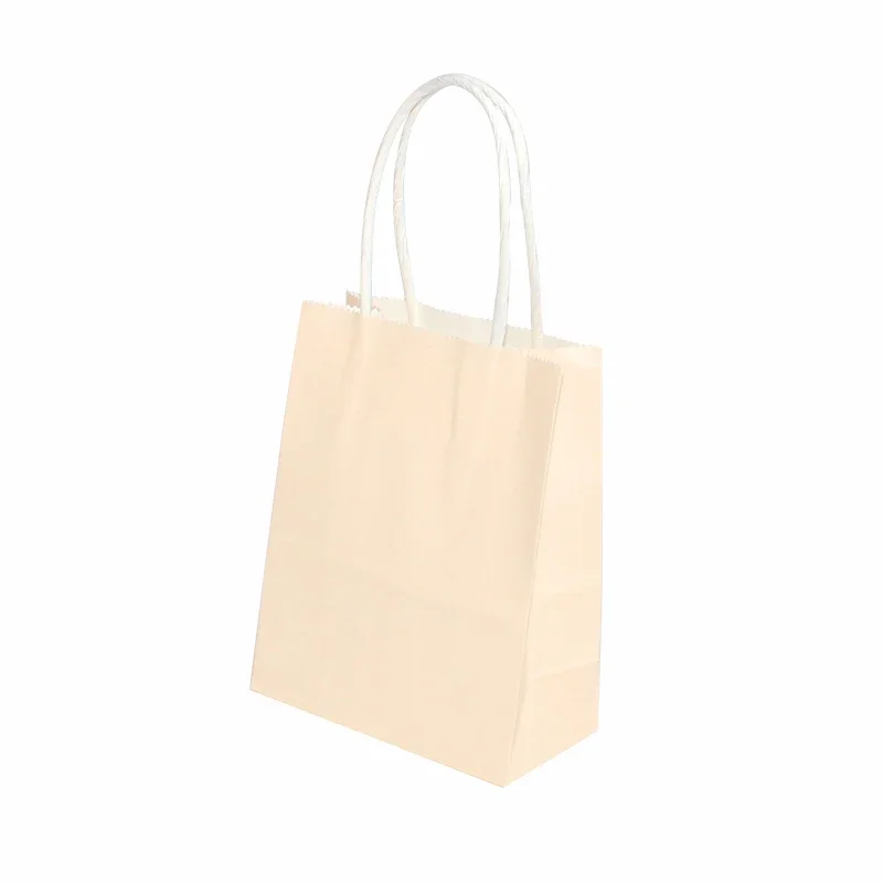 30/50/100 stuks Mini Kleine Kraftpapieren Zak met Handvatten Festival Gift Bag Hoge kwaliteit Snoep Boodschappentassen