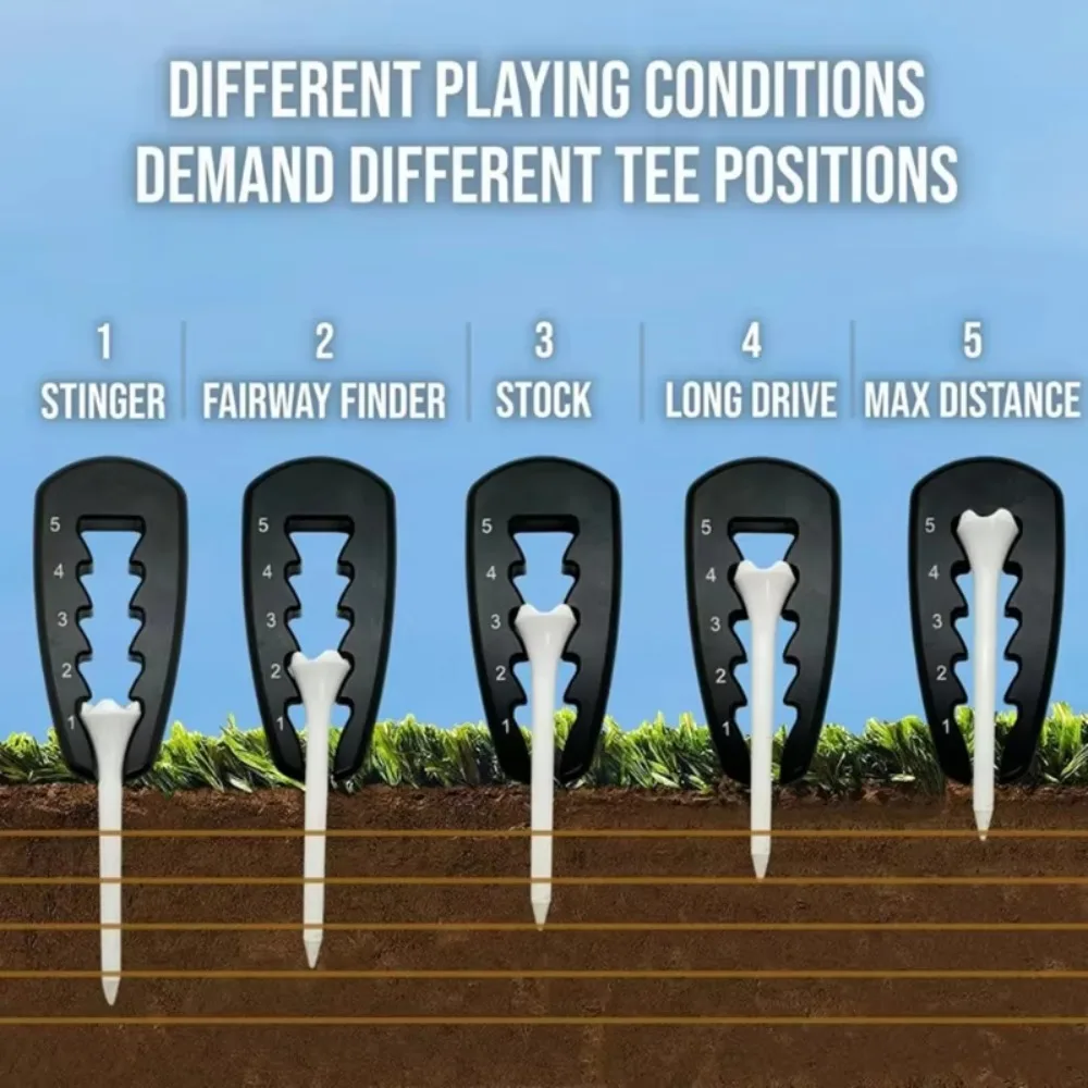 1PC Golf Seat Height Adjuster and Nail Setter for Consistent Swings Durable Design Easy-to-Use Golf Training Aid