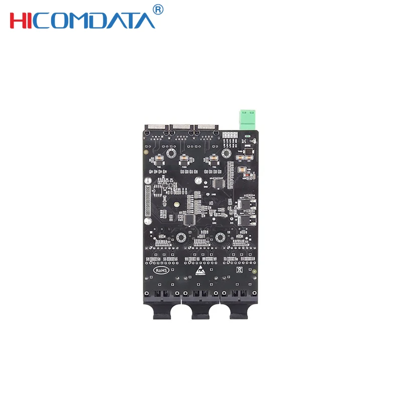 HICOMDATA Managed Industrial Switch Gigabit 6 Ports 3 SC 3 RJ45 Ethernet Port Embedded Switch