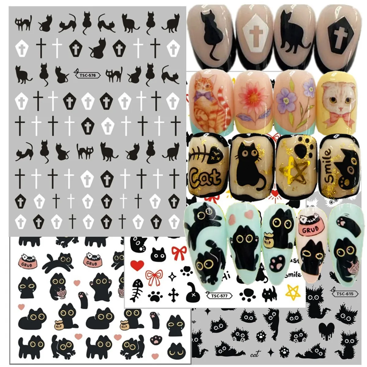 xmas bear butter bear 3d nail art sticker decal nail silder