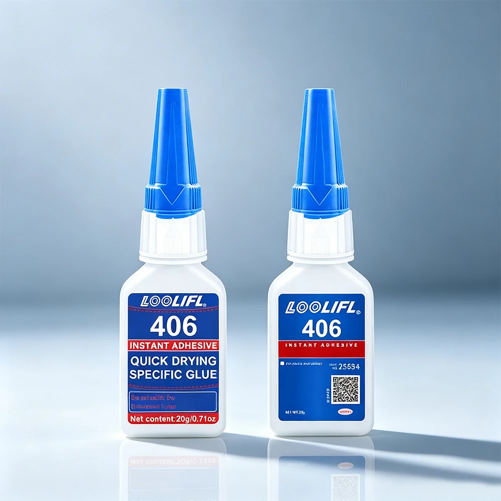 Loolifl Instant Super Glue Quick Dry Low Whitening Multi Material Repair Glue for Plastic Rubber Metal Wood Ceramic DIY Craft