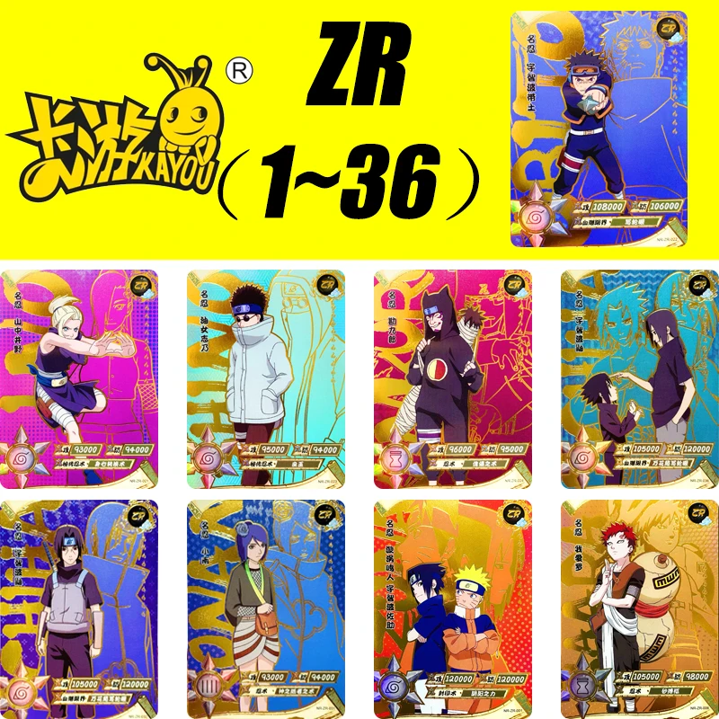 Kayou ZR Card 1~36 Series Naruto Gaara Senju Tobirama Christmas Birthday Gift Limited Edition Rare Toys Collection Card