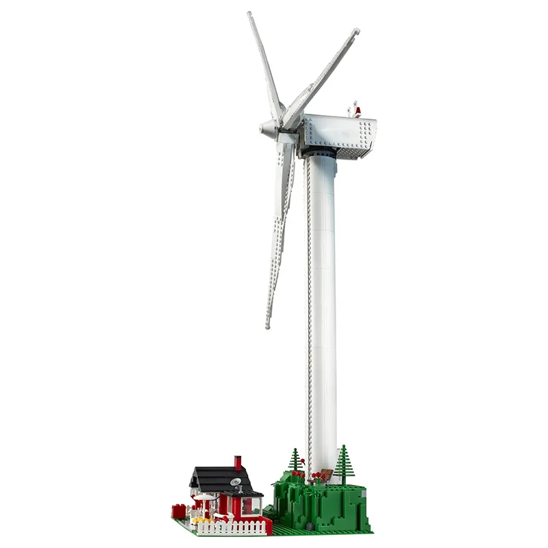 844 Piece Bricks Motor Wind Turbine Windmill Set Technical Model Building Blocks Kids Toys For Boy Christmas Birthday Gifts