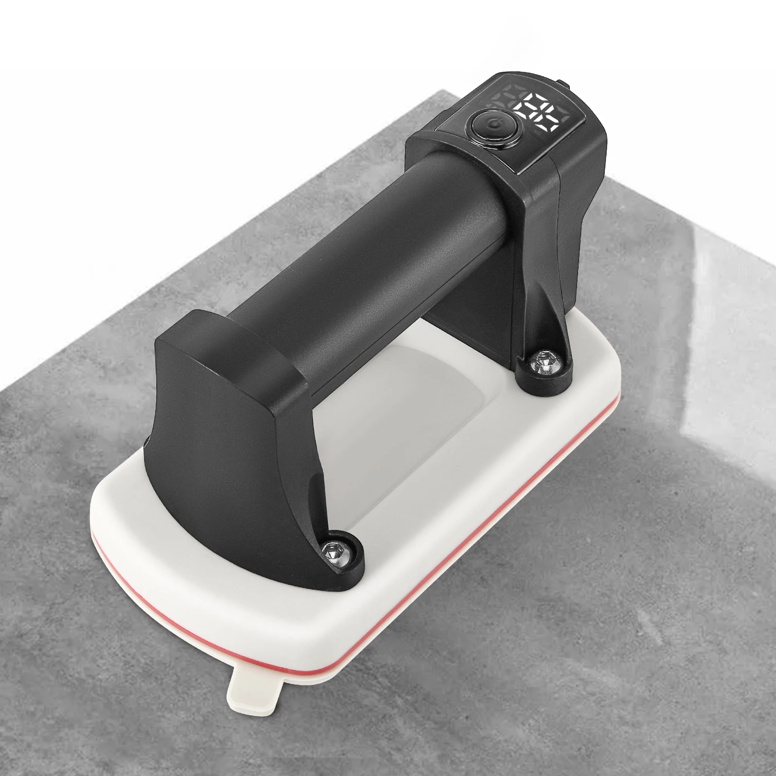 Ventouse à batterie rechargeable pour carreaux, verre, marbre, puissance d'aspiration de 200 kg, écran LCD, batterie de 2500 mAh jusqu'à 7 heures