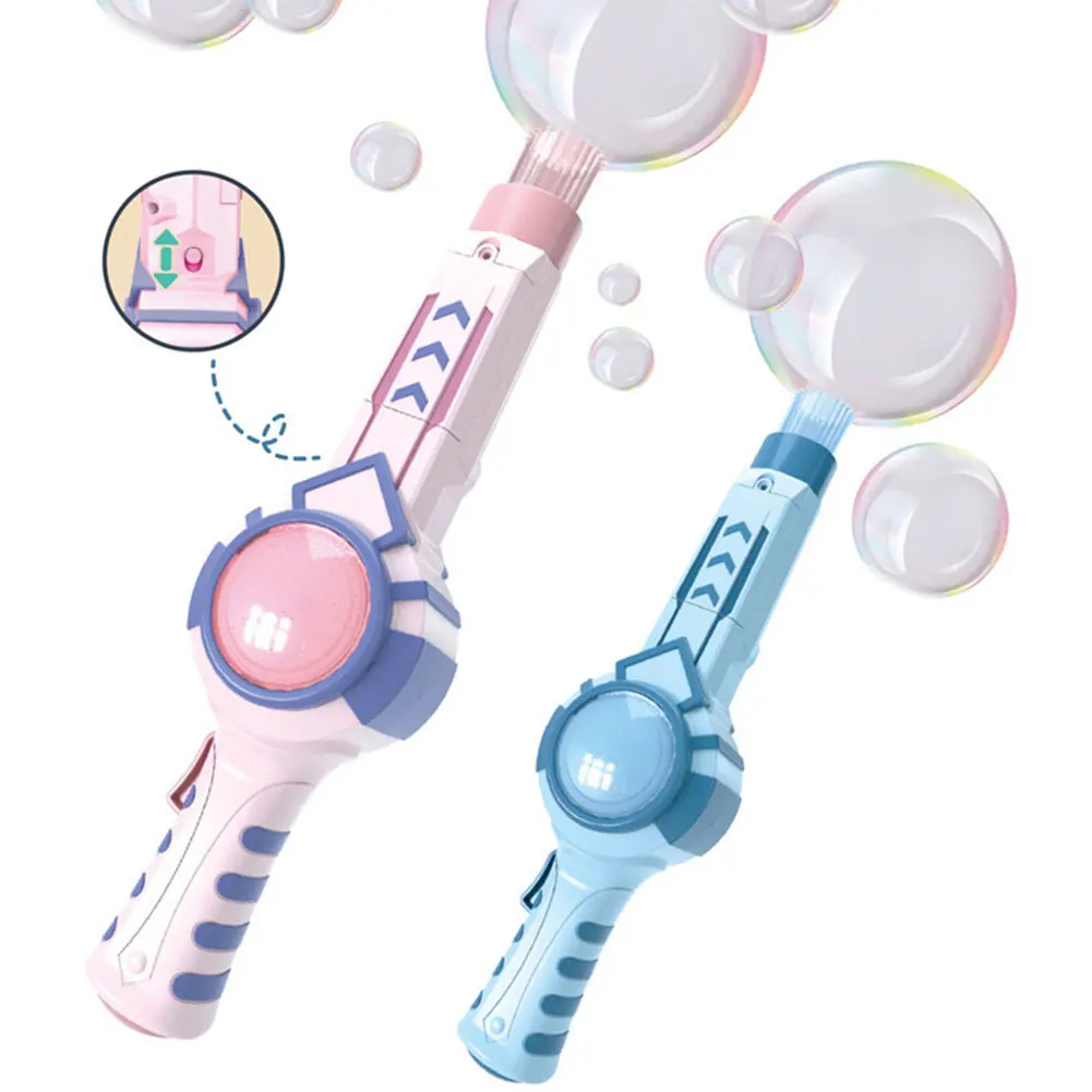 1 Juego de máquina de burbujas de Smog elástica con efecto de humo mágico, soplador de burbujas portátil, varita de niebla de burbujas elástica para regalo de cumpleaños para niños