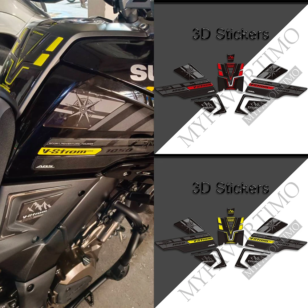 لسوزوكي الخامس ستروم فستروم DL 1050 XT 1050XT DL1050 خزان الوسادة السيطرة الجانب زيت الوقود عدة الركبة حامي ملصقات ثلاثية الأبعاد الشارات 2019-2022