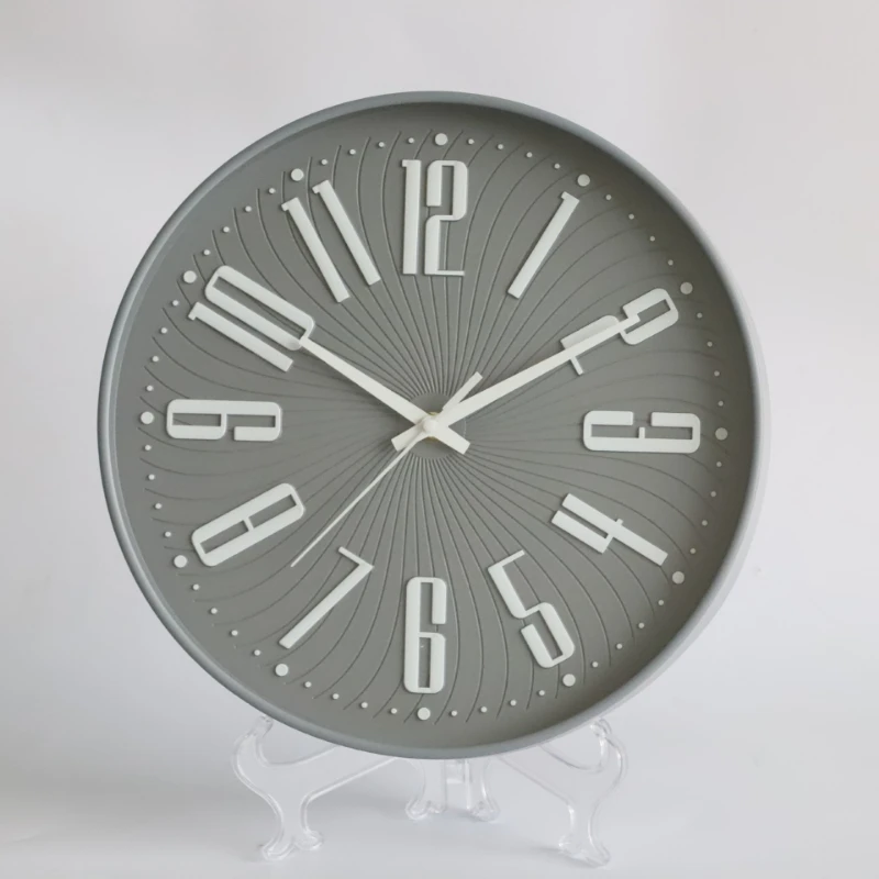 

Restaurant Home Decor Wall Clocks Simplicity Silent Room Digital Wall Clocks Clock Plastic Home Decor Horloge Murale MHBGZ