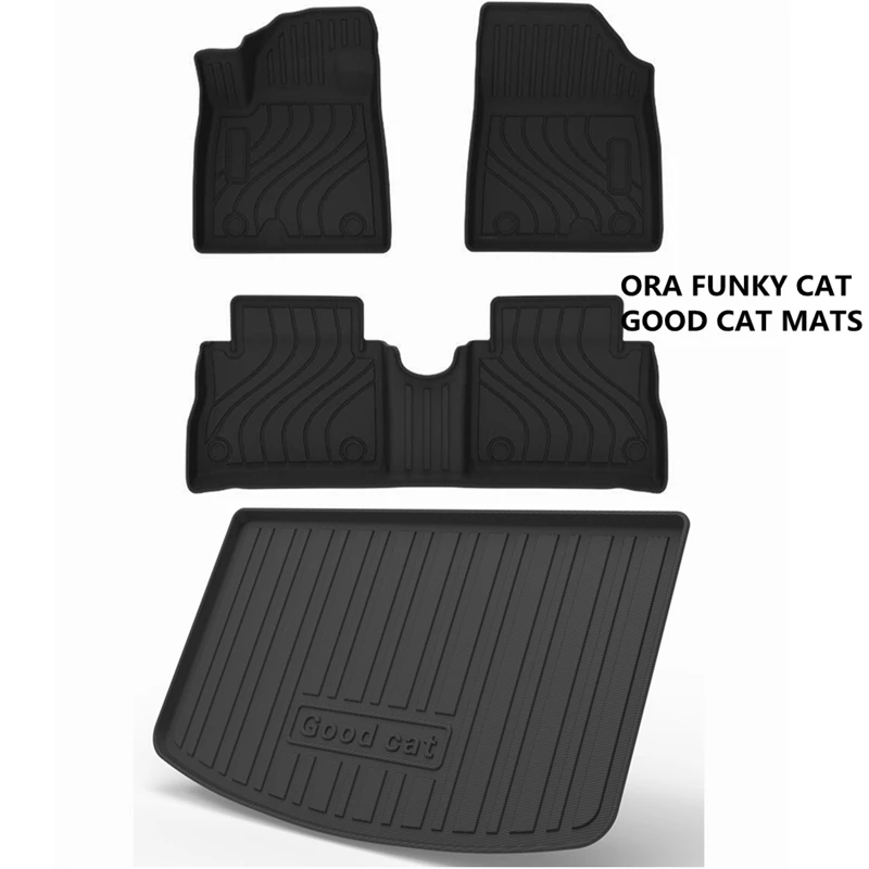 Use for ORA FUNKY CAT GT car carpet custom car floor mats ORA CAT Full Set Trim to Fit For ORA FUNKY CAT waterproof floor mats