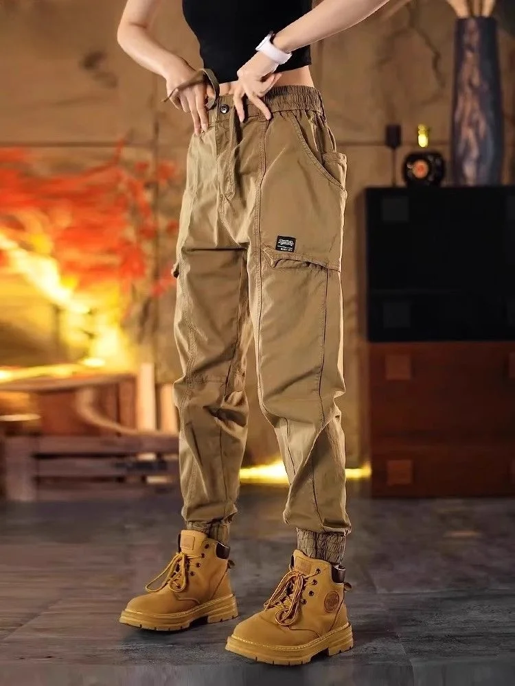 Nuovi pantaloni Harem casual da uomo 2025 Pantaloni larghi da lavoro per arrampicata in montagna Primavera Autunno Resistente all'usura Non affondamenti