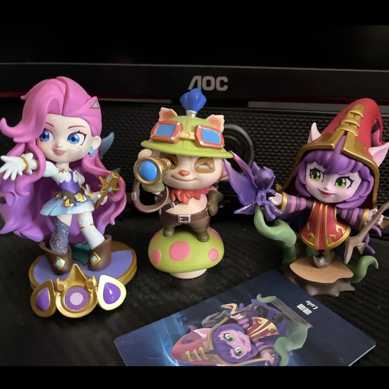 Лига Легенд, Классическая серия героев, Мультяшные ПВХ модельки, модные игрушки, креативные подарки, аниме фигурка, модель, игрушки, подарки