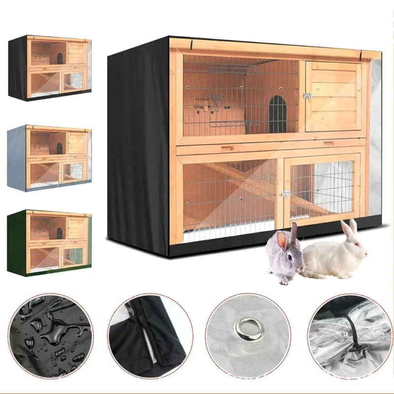 Pet Wire Cage Crate Cover For Rabbit Cat Habitat Waterproof Harmful Light Prevent Breathable Cover Pet Home Accessories