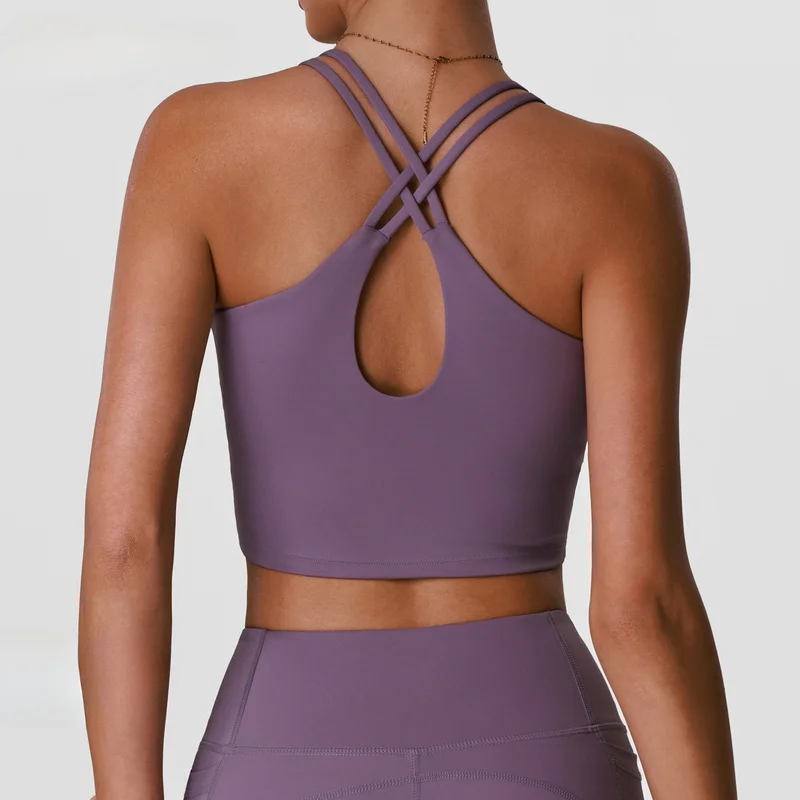 SVETLIN European American Sports Vest Tops With Padding Training Fitness Running Workout Back Support Racing Tops
