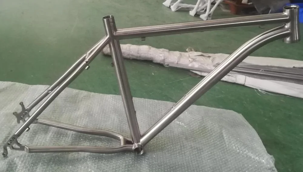 สินค้าใหม่คุณภาพสูงไทเทเนียม MTB เฟรมจักรยานถนนพร้อมดิสก์เบรก