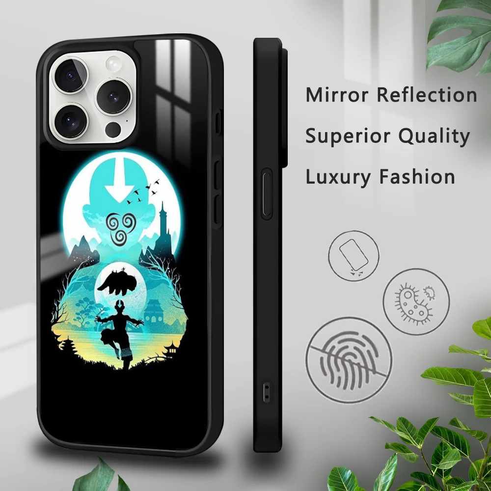 Anime a-avatar die letzte air benders telefon hülle für iphone 16 15 14 13 12 11 pro xs max mini plus celu lares harte funda