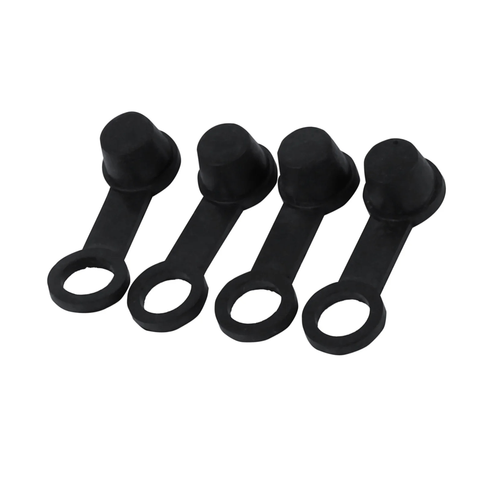 4x Black Rubber Brake Bleed Nipple Grease Cap Dust Cover 8mm Motorcycle Motorbike